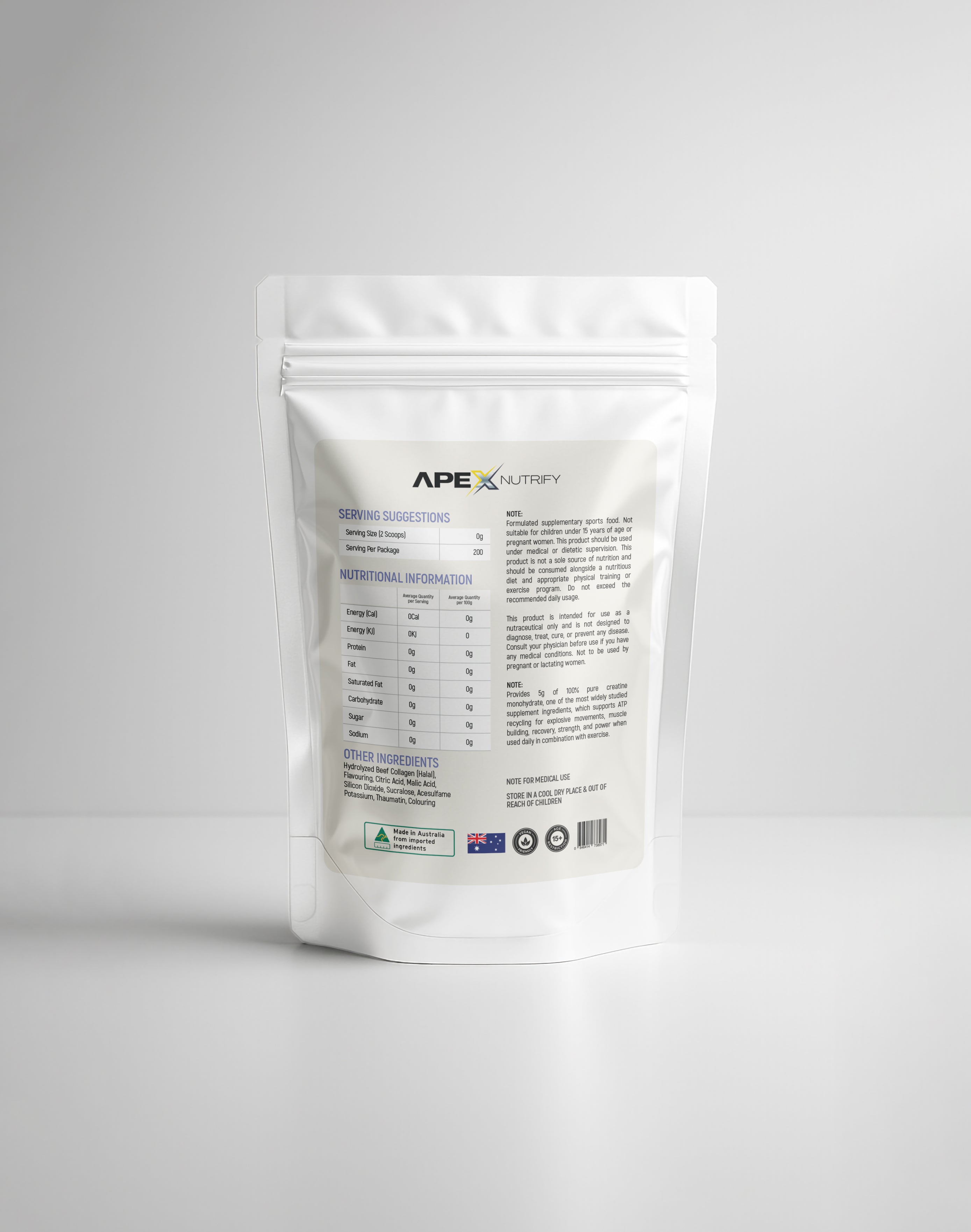 MICRONISED CREATINE MONOHYDRATE 500G