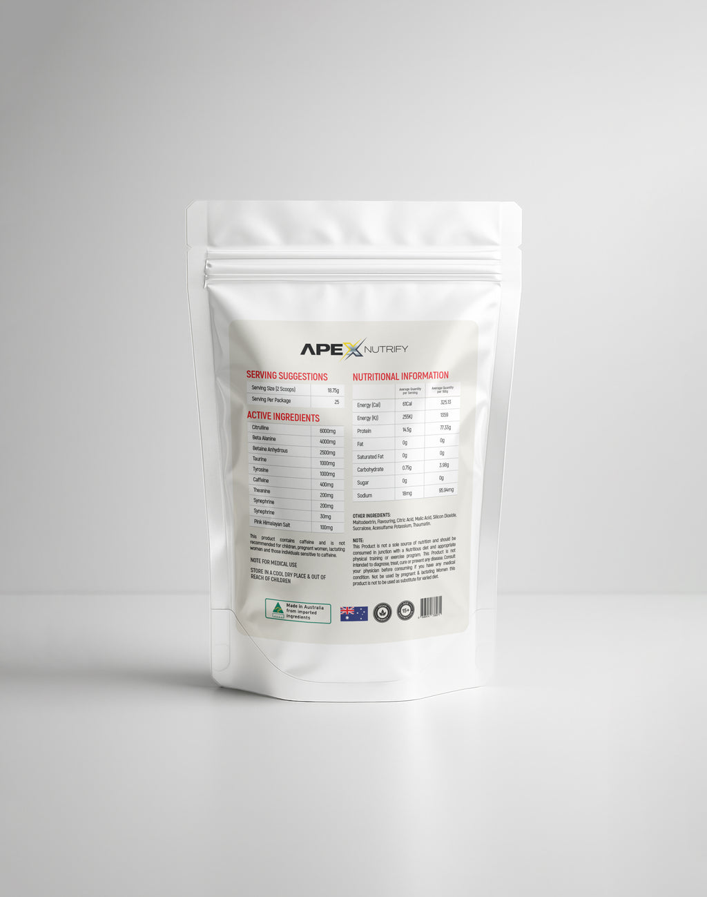 APEX WARRIOR PRE-WORKOUT