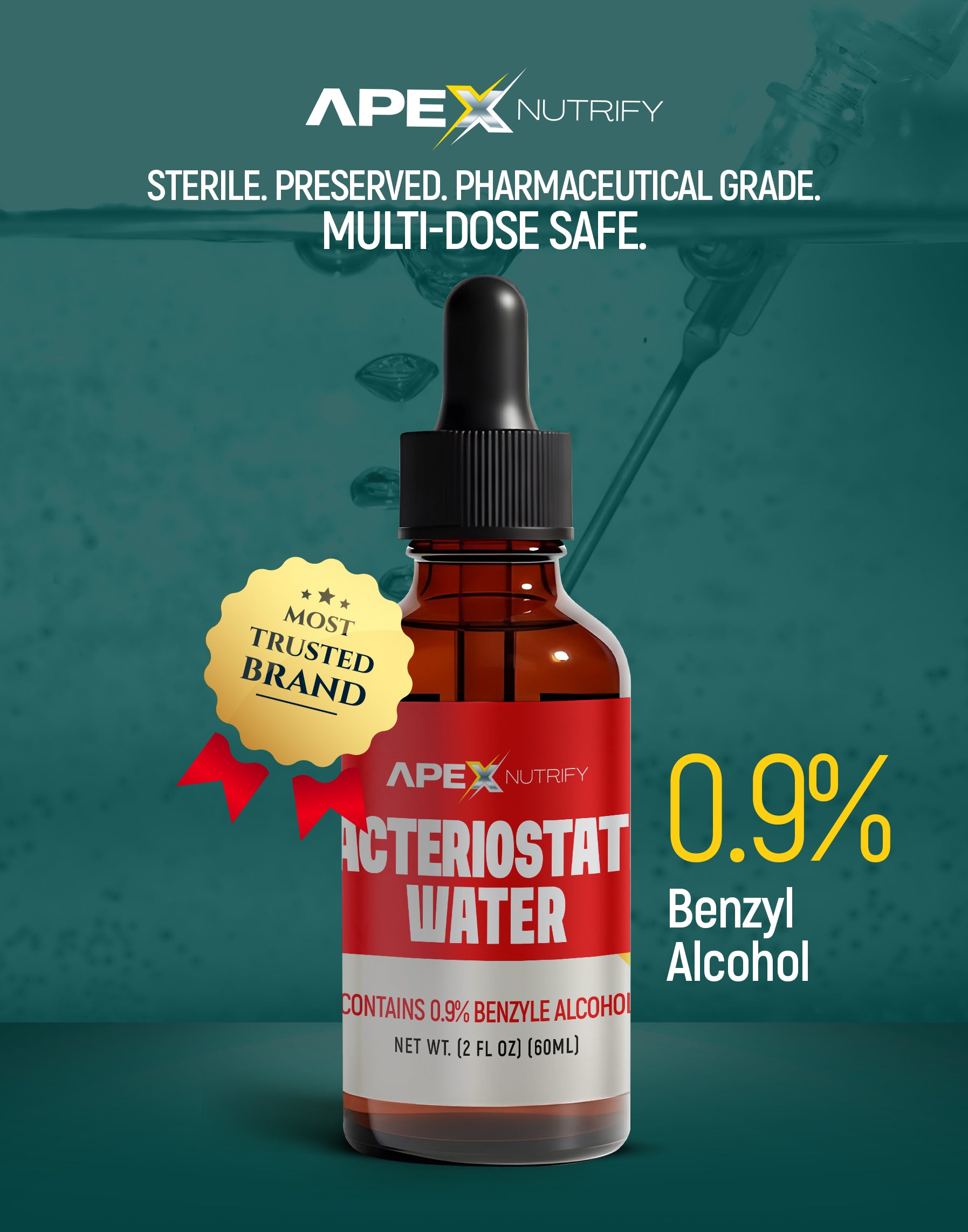 BACTERIOSTATIC WATER 60ML