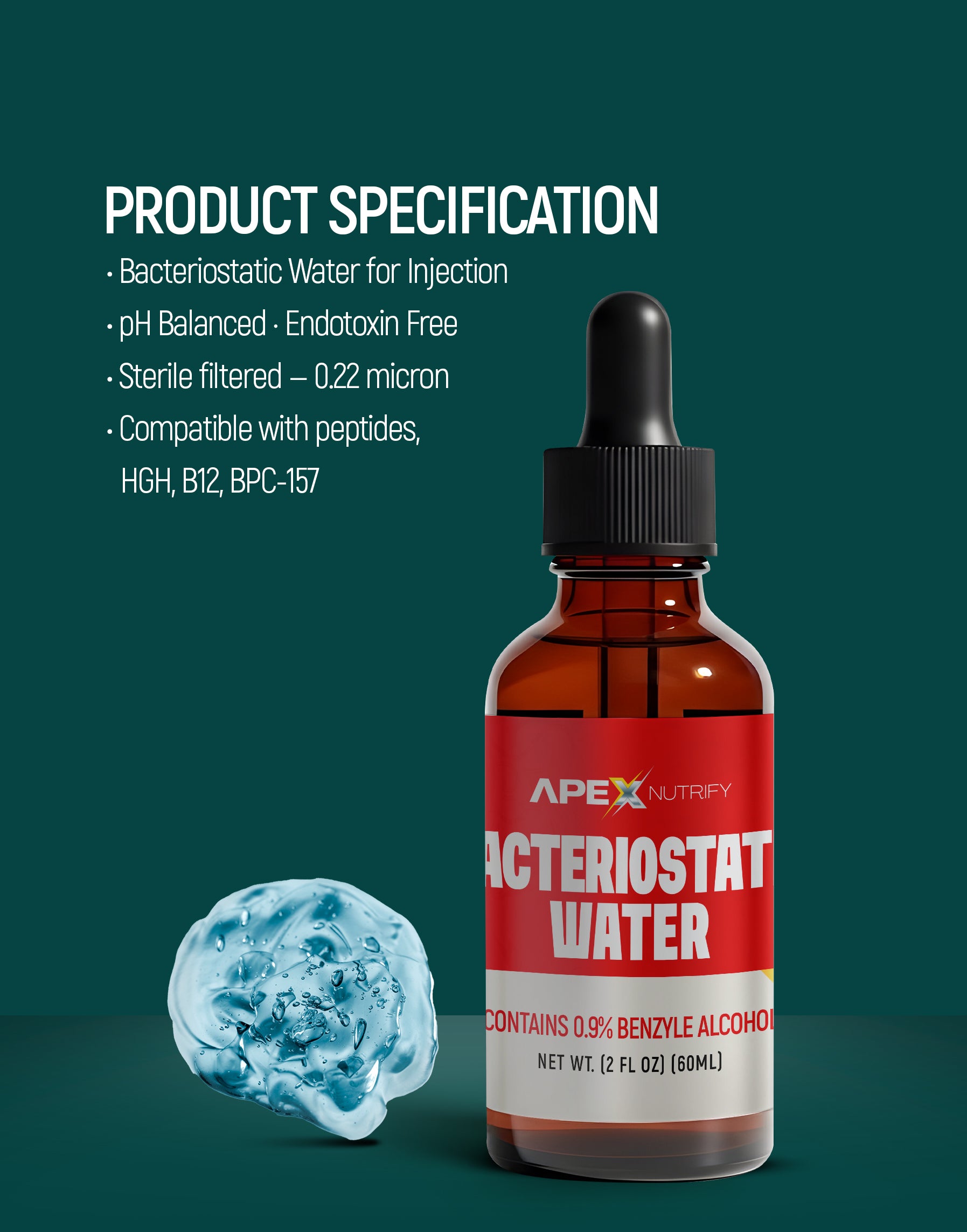BACTERIOSTATIC WATER 60ML
