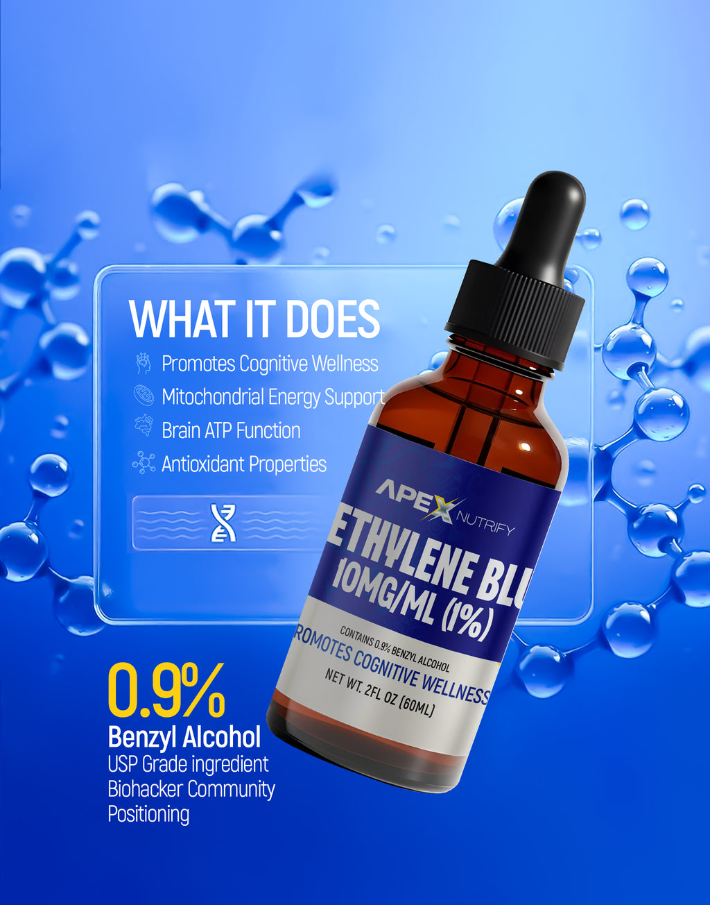 METHYLENE BLUE 60ML 10MG/ML (1% SOLUTION)