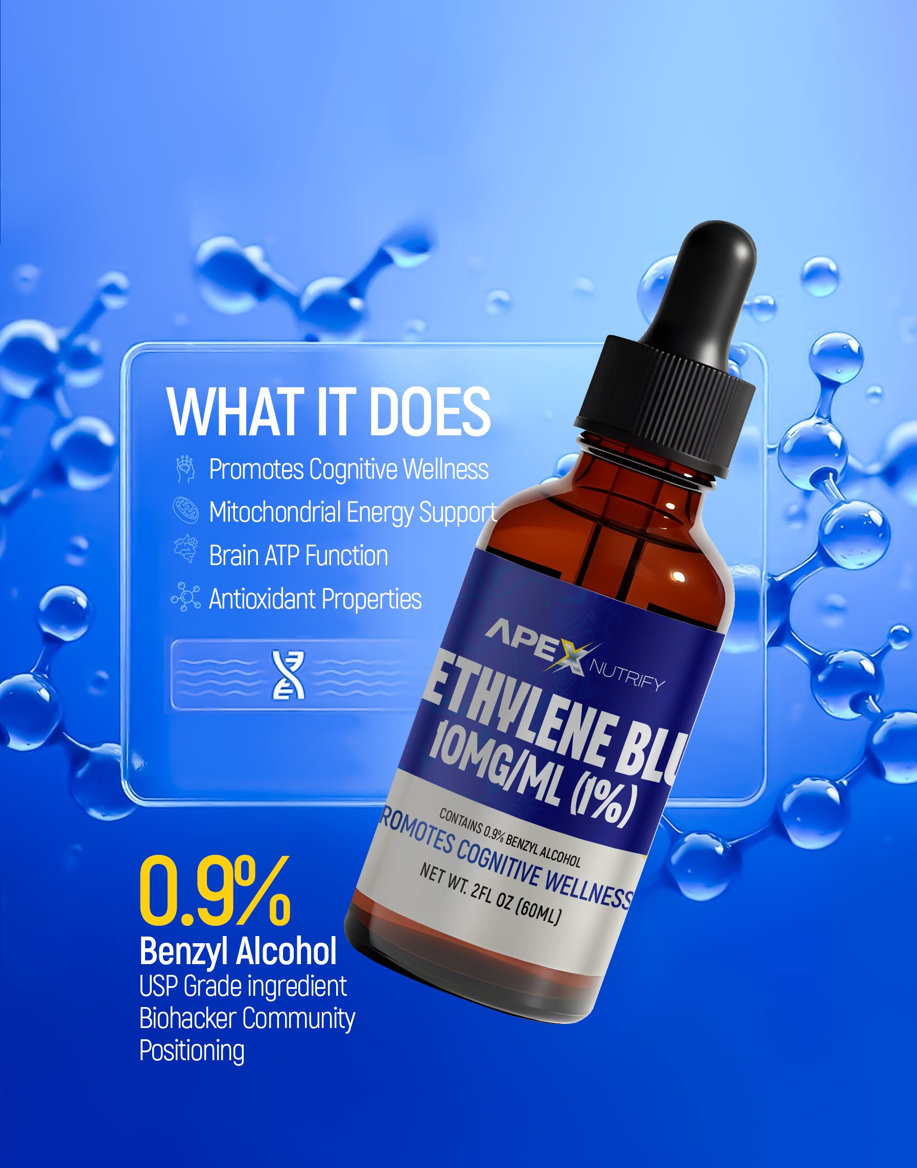 METHYLENE BLUE 60ML 10MG/ML (1% SOLUTION)