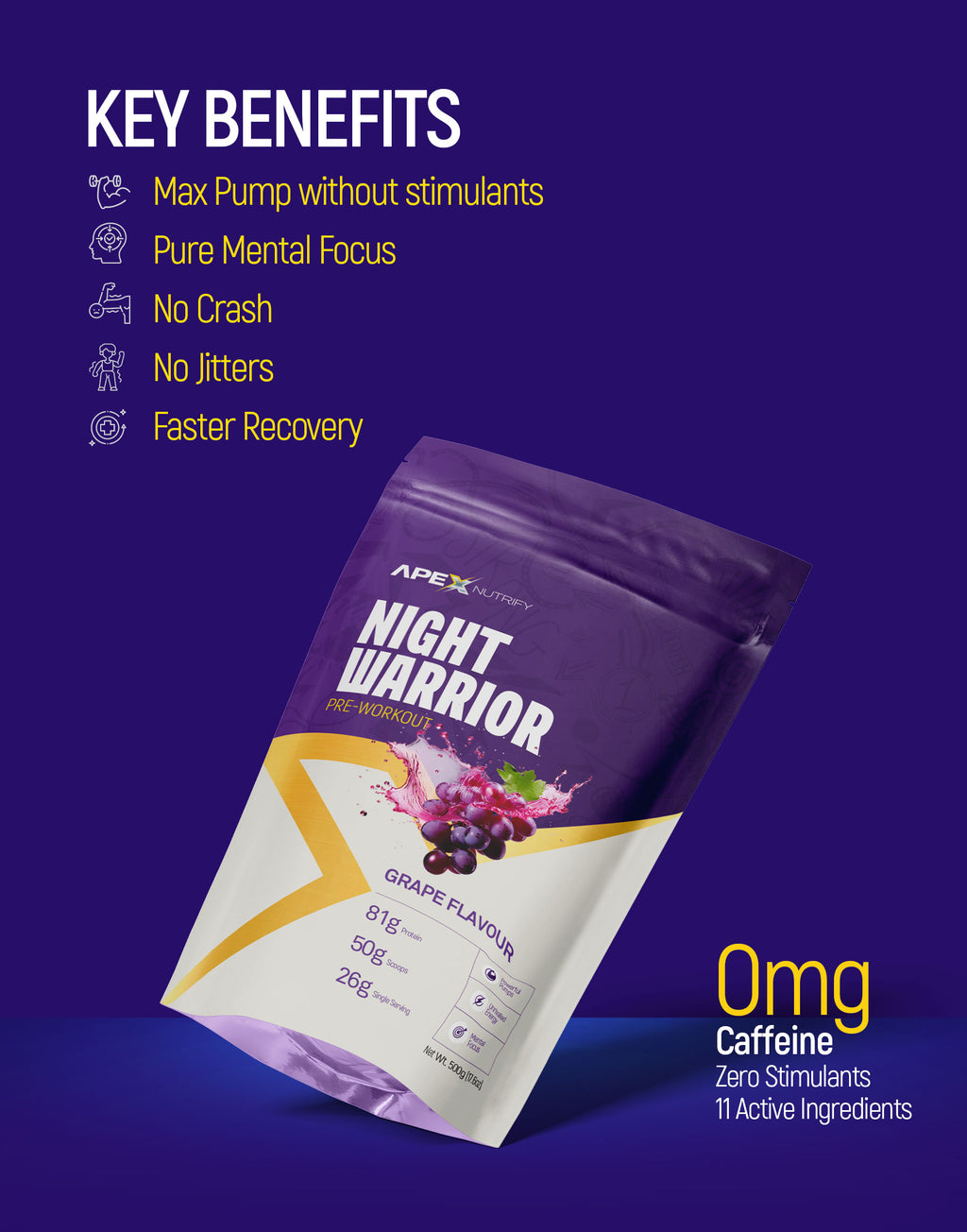 NIGHT WARRIOR CAFFEINE-FREE PRE-WORKOUT