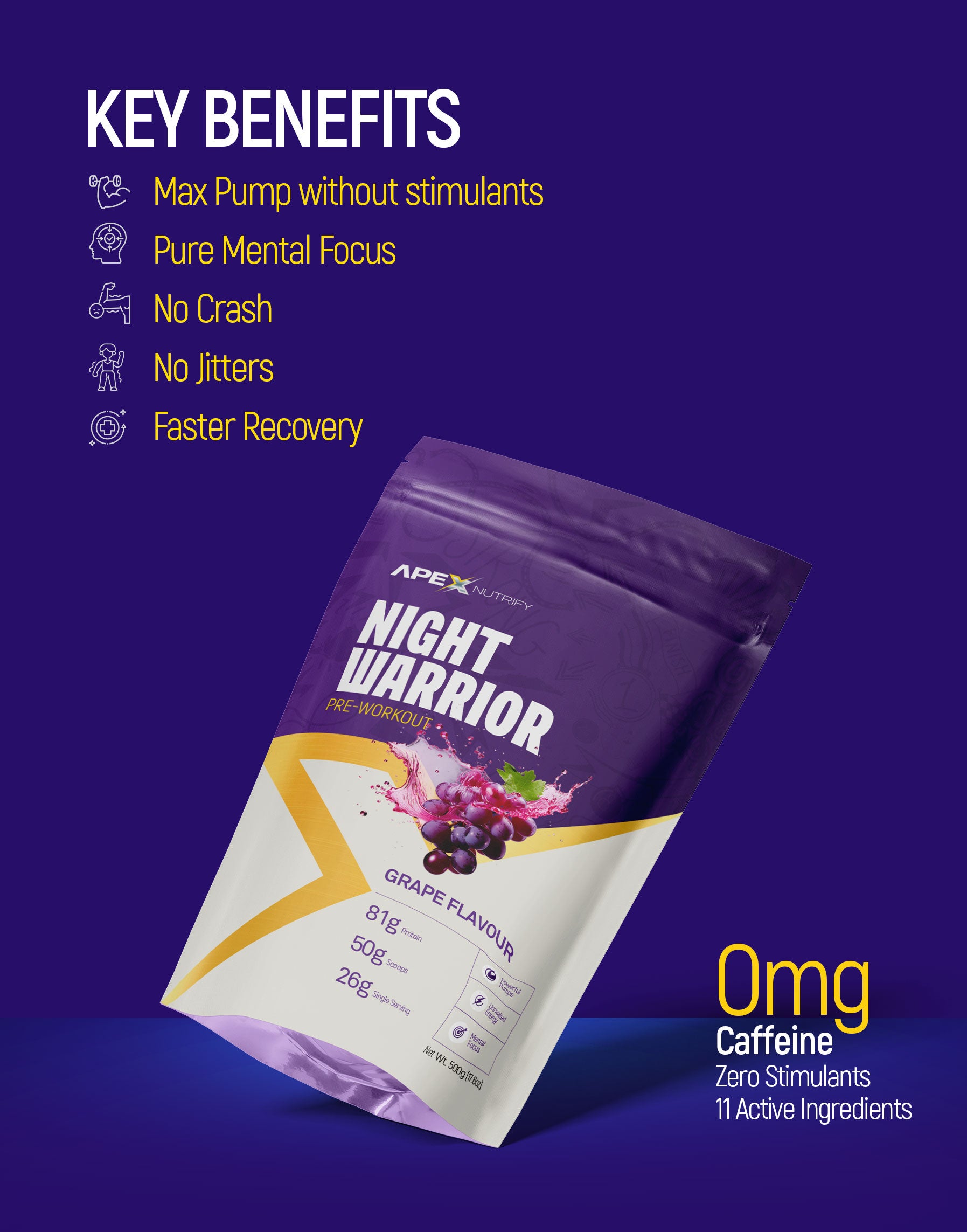 NIGHT WARRIOR CAFFEINE-FREE PRE-WORKOUT